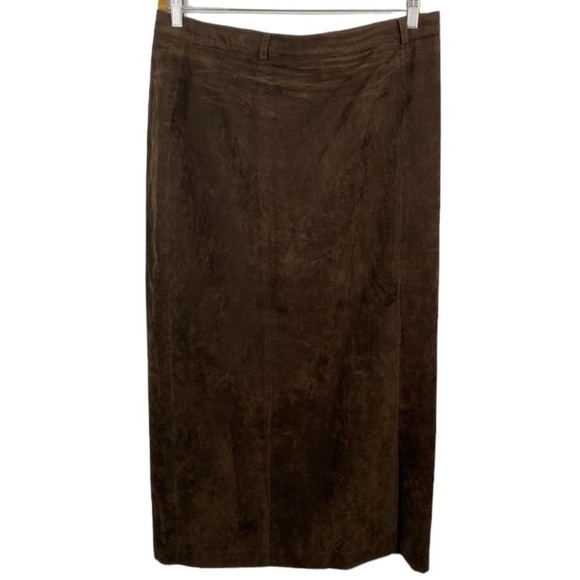 Vintage Dresses & Skirts - Vintage Chocolate Brown Maxi Skirt